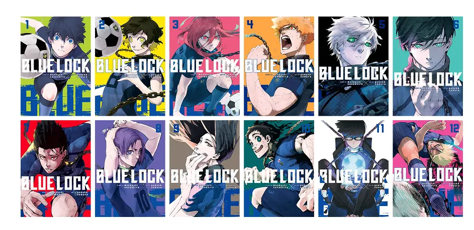 Blue Lock manga covers